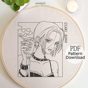 Nana Anime Cross Stitch Pattern - Etsy