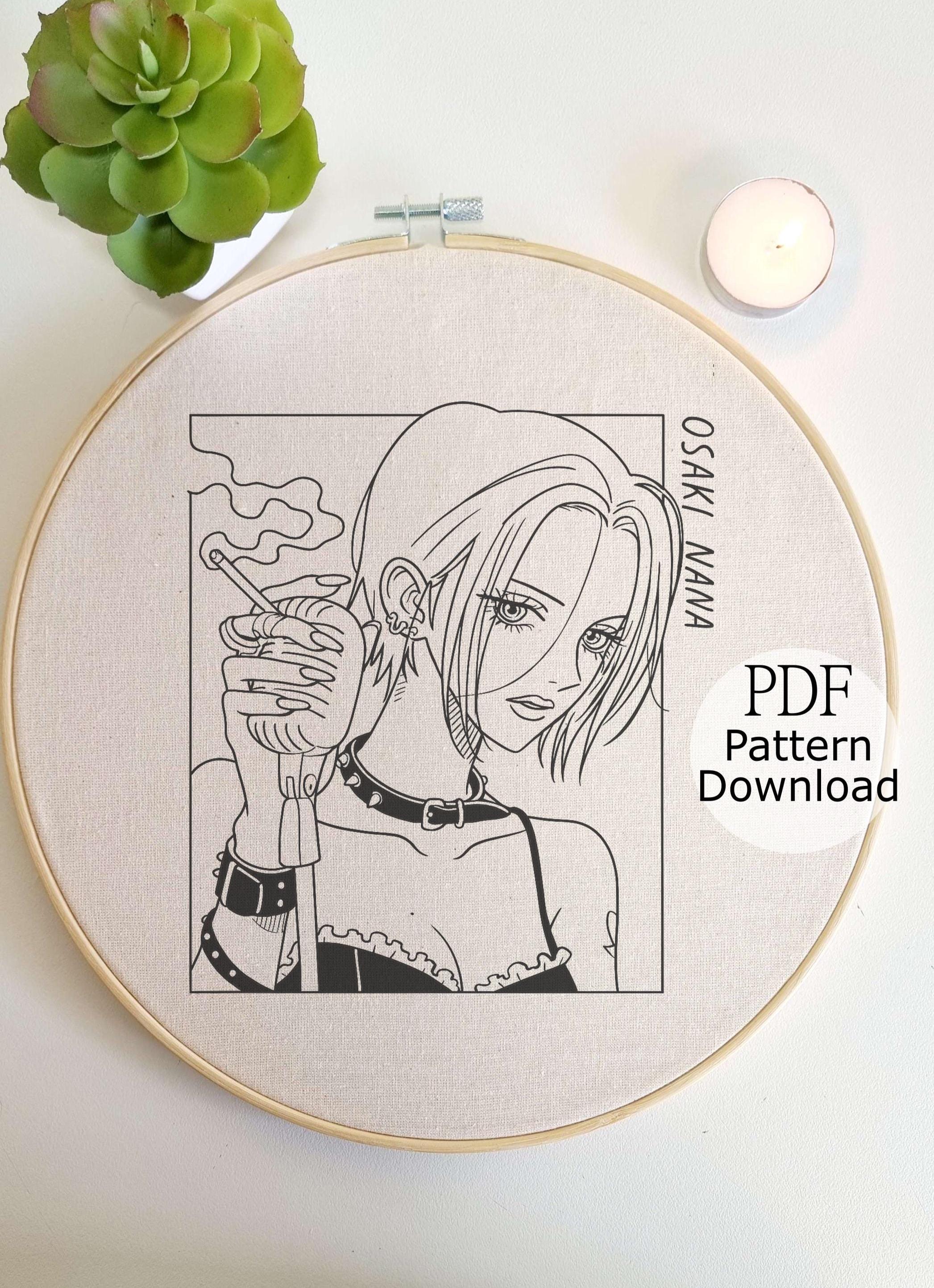 Nana Anime Cross Stitch Pattern - Etsy