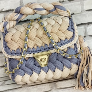 Handwoven Rainbow Yarn Bag – Colorful Crochet Crossbody – Boho Festival Purse – Handmade Gift for Her