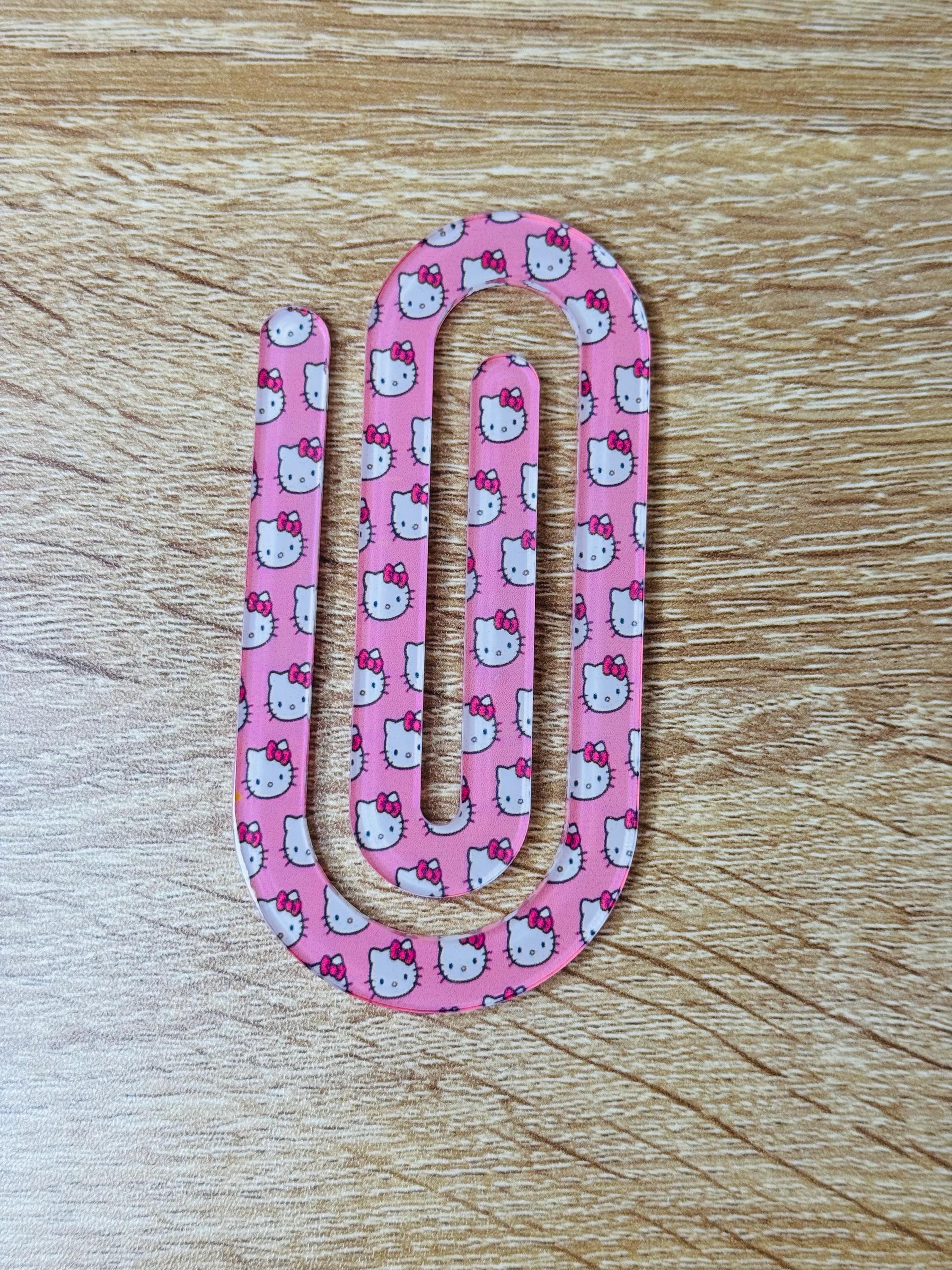 Pink Kitty Jumbo Paper Clip