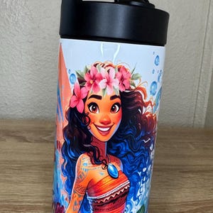 Beautiful Hawaiian Girl Kids Tumbler