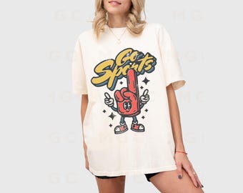 Comfort Colors Graphic Tee Sports Shirt, vintage mascot shirt, funny sports shirt, vintage sports tee, football shirt, game day shirt