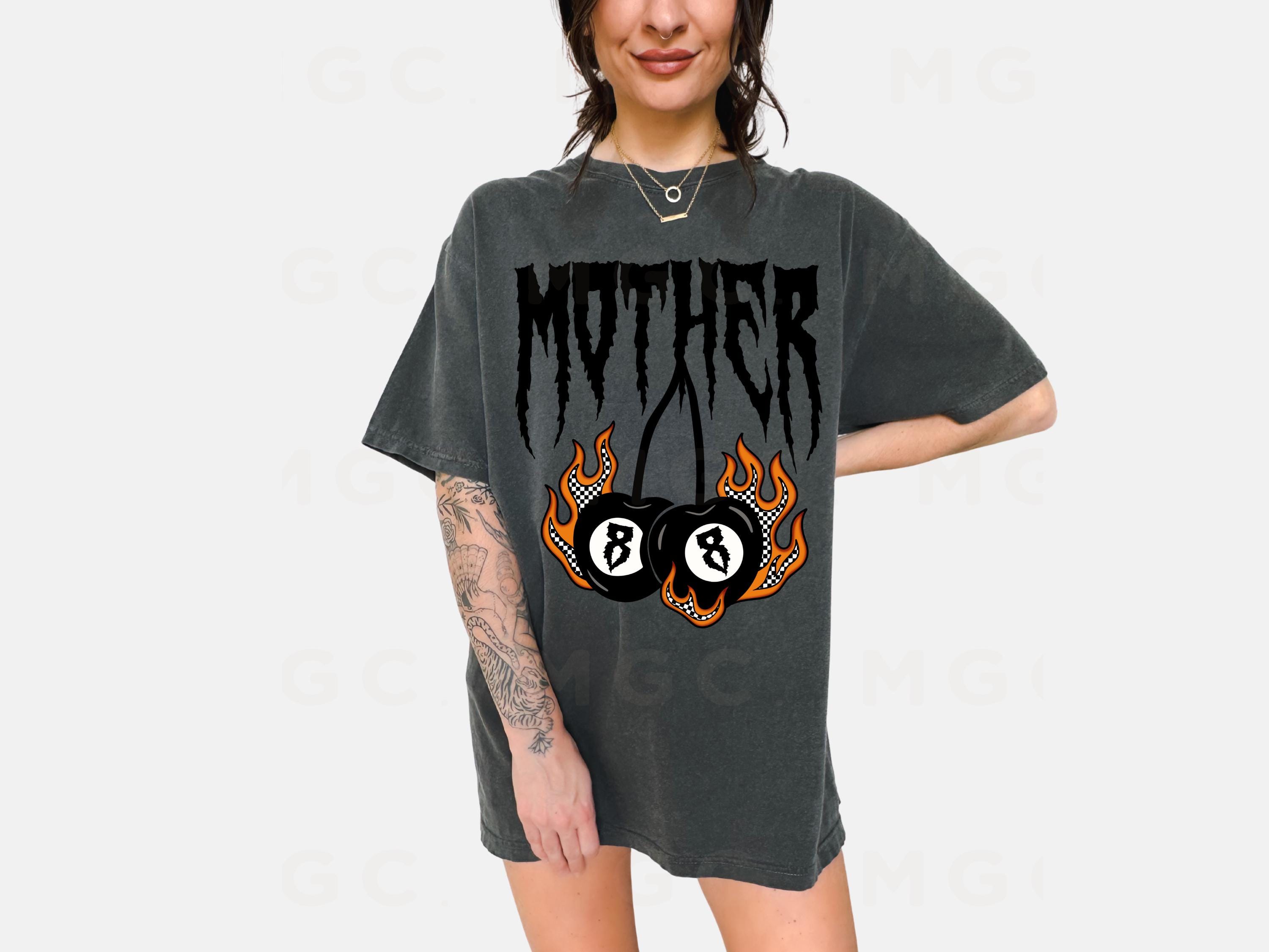 Comfort Colors Graphic Tee - Heavy Metal Mother Shirt, 8 Ball