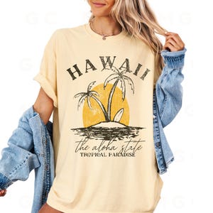 Comfort Colors Tee - Aloha Hawaii Shirt, maui shirt, big island shirt, VSCO aesthetic, Honolulu shirt, Hawaii T-shirt, tropical shirt