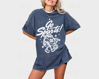 Comfort Colors Graphic Tee Sports Shirt, vintage mascot shirt, funny sports shirt, vintage sports tee, football shirt, game day shirt