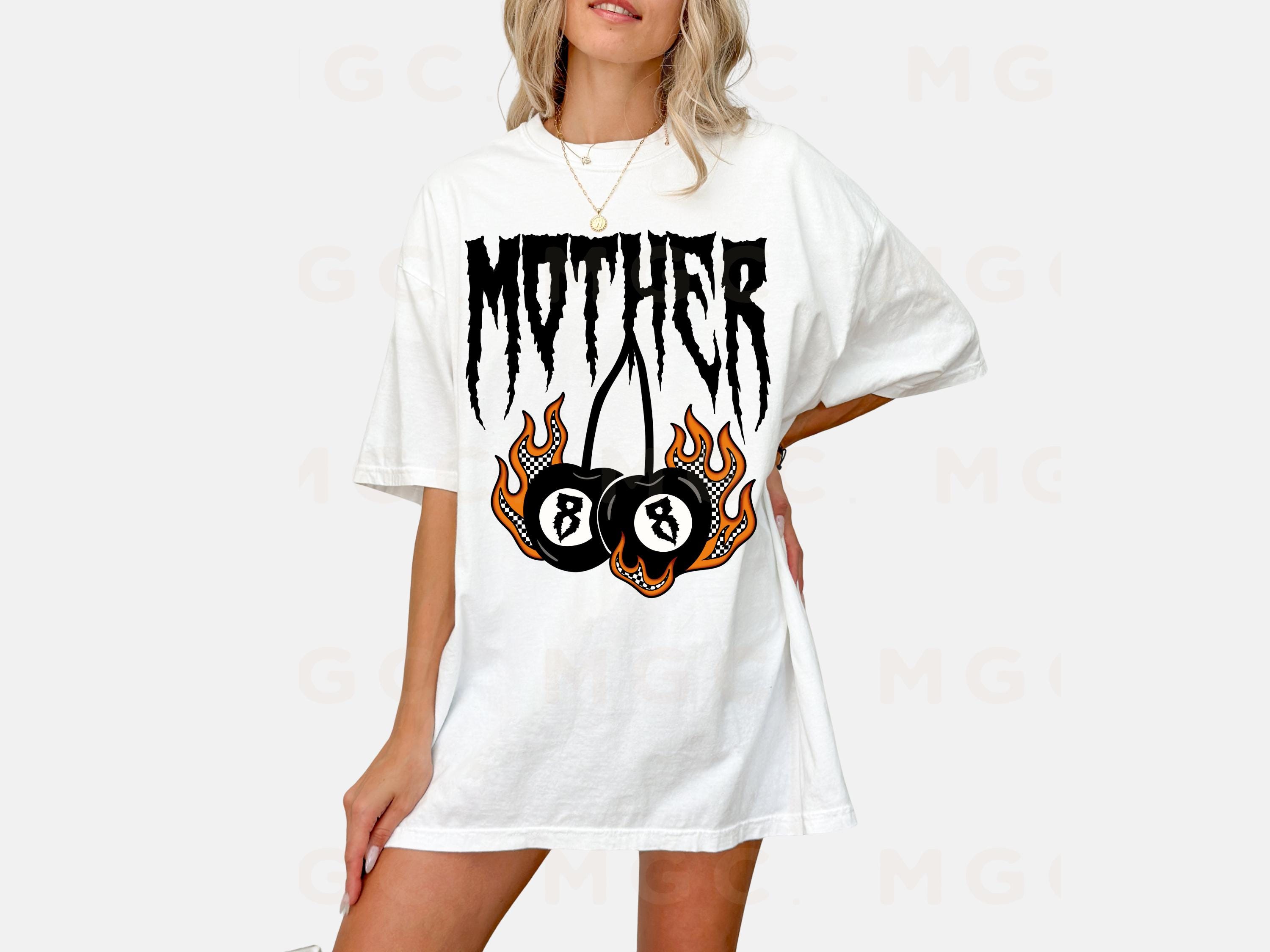 Comfort Colors Graphic Tee - Heavy Metal Mother Shirt, 8 Ball