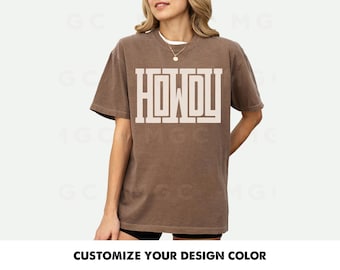 Comfort Colors Graphic Tee - Howdy Shirt, cute trendy western tshirt, cowgirl shirt, oversized country concert tee, texas tee, yee haw shirt