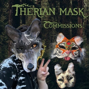 Therian Mask Commissions! (READ DESC!!)