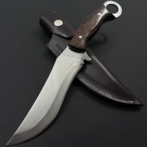 Op maat gemaakt Duits stalen jachtmes van 11 inch met monogram en schede