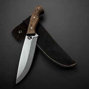 Custom Engraved Full Tang Seax Claw Outdoor Adventure Hunting Knife Gift, Personalized Camping Groomsmen Knives Christmas Birthday Gifts Men