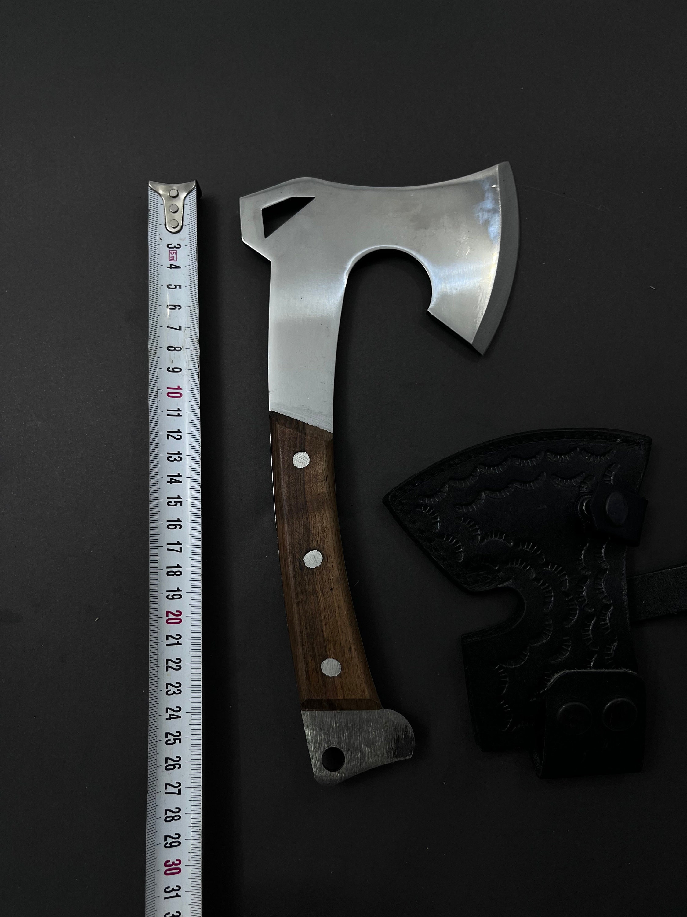 Machette De Camping Pleine Tang – Acier Damas, Fait Main, Personnalisée, étui Inclus