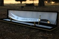 Handmade Zulfiqar Sword: Decoration Islamic Wall Art, Engraved Stainless Steel product logo