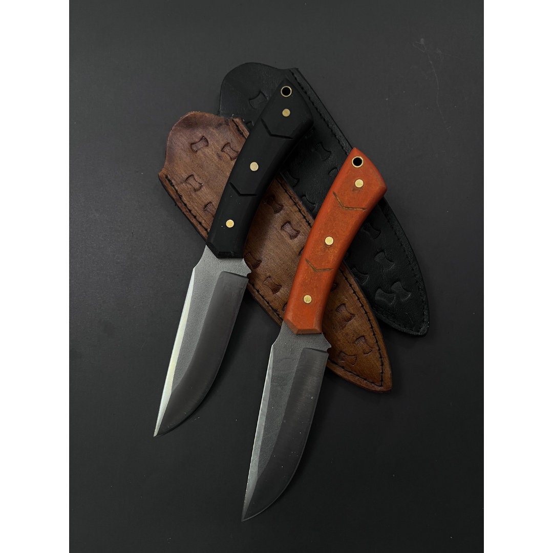 Handmade Unique Custom Knife With Sheath Bush Craft Etsy