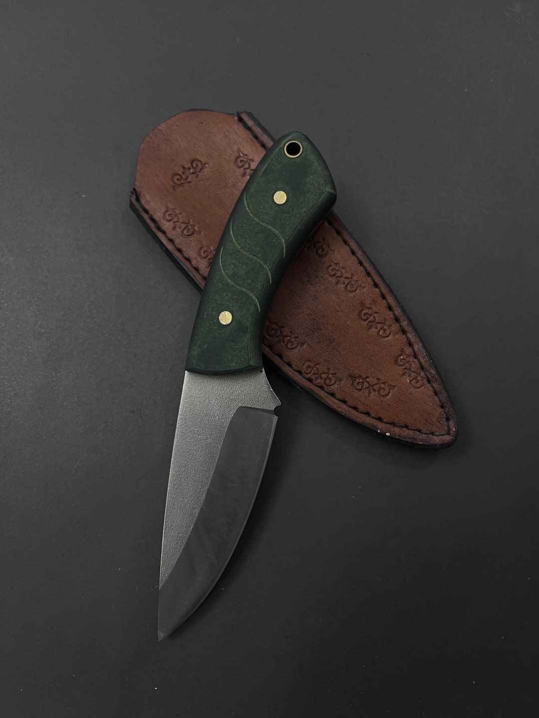 Handmade Unique Custom Knife With Sheath Bush Craft Etsy