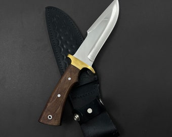 Full Tang Blade Survival knife , Handmade Hunting Gifts For Men , Custom Bowie Knife , Groomsmen Knife , Gift For Him , Rambo Knife