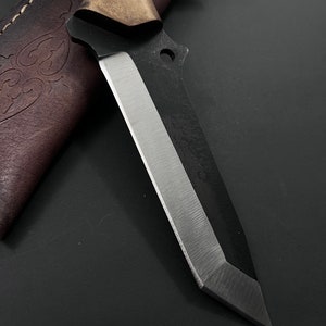 Couteau de chasse personnalisé bowie personnalisé fait à la main