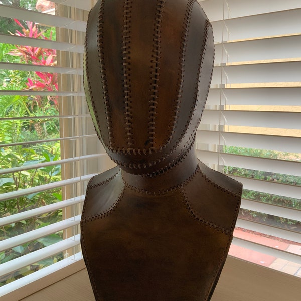 Handmade Leather Mannequin Head