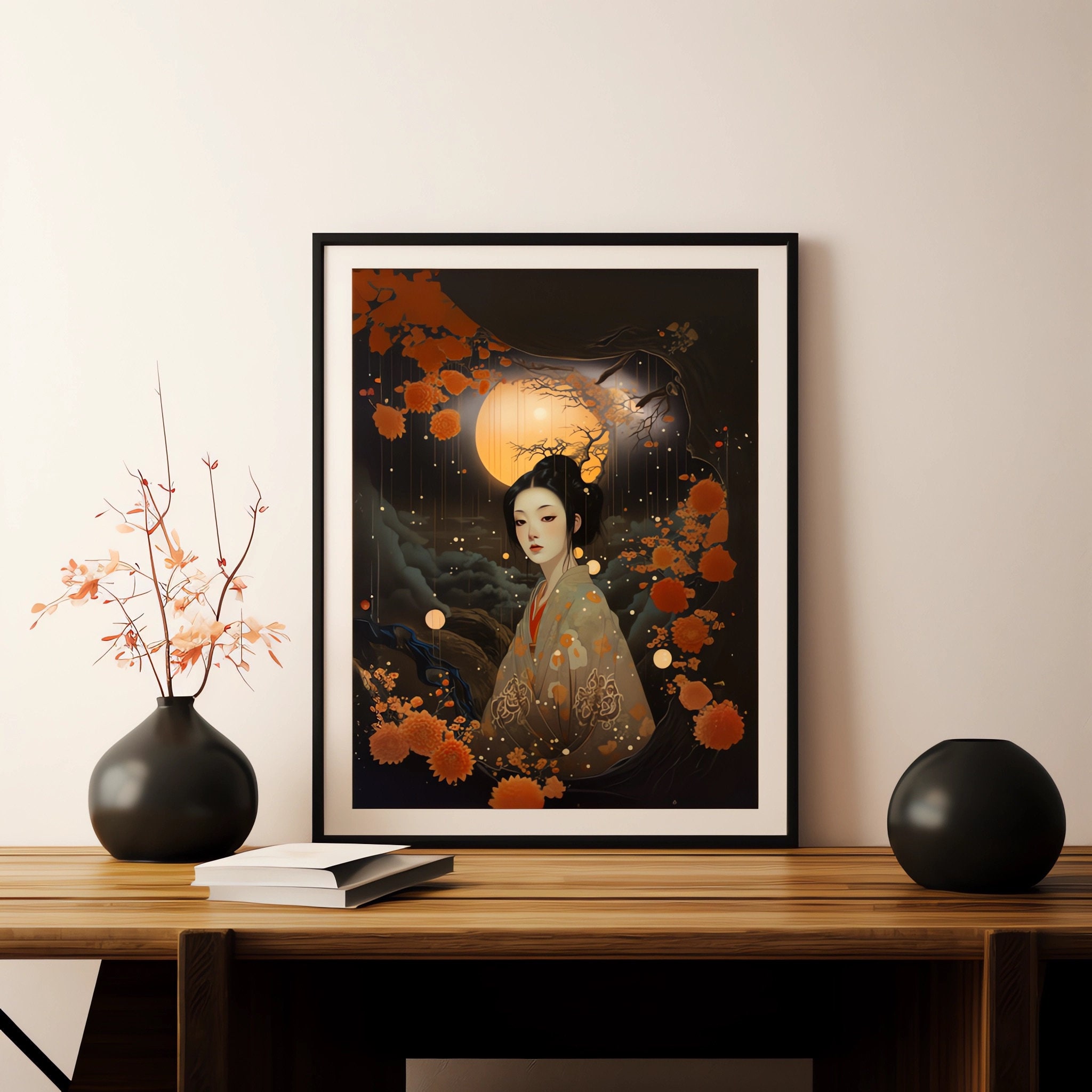 Printable Wall Art Japanese Girl Digital Download Etsy Printable Wall Art Japanese Girl Digital Download Etsy