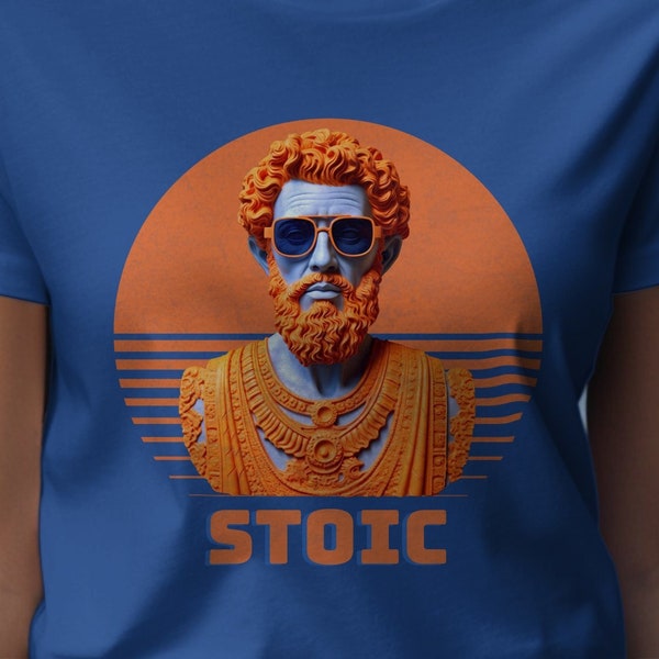 Marcus Aurelius Stoic T-Shirt Zen T-Shirt Stoic Philosophy Zen Meditation Tee Serenity Courage Wisdom Gift for Him or Her