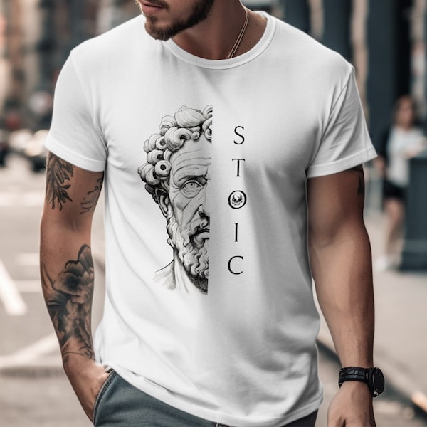 T-shirt de sagesse stoïque de Marc Aurèle pour une vie consciente