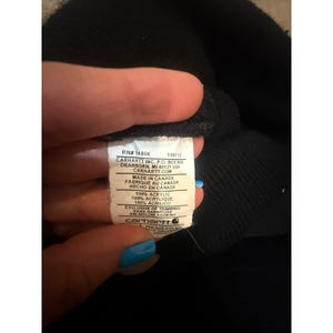 Vintage Carhartt Beanie - Made in Canada - Black w/ Gold Spellout Logo image 2