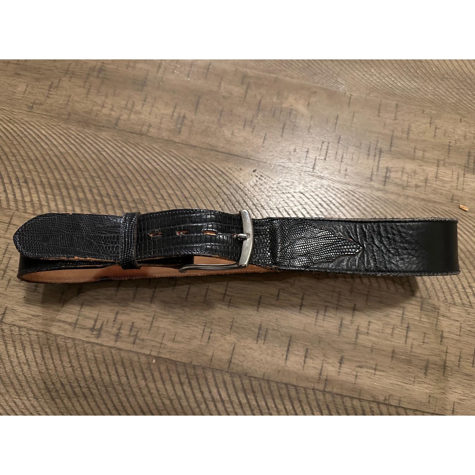 Lyn Gaylord Genuine Italian Calf Skin Belt 34. Sterling Silver Vintage Belts for sale | eBay main image 3