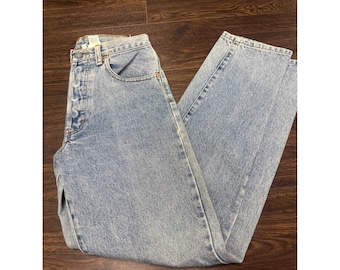 Vintage Calvin Klein-jeans met hoge taille en knoopsluiting – maat 5