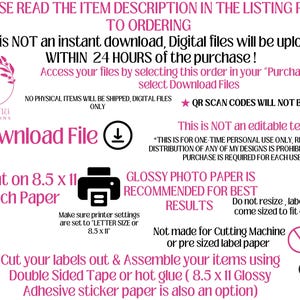 Alien- Stitch - Angel- Party Favor Labels - 5 Pack- Birthday- Stitch Chip bag - juice - Stitch party favors- Digital Download- PDF Files image 2