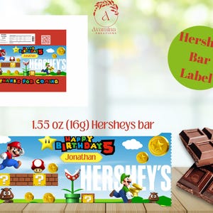Superhero Brothers Party Pack Labels- Mario - Chip Bag- Water Bottle ...