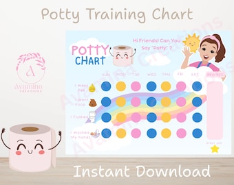 Tabla de orinal para niños pequeños - Sra. R - Descarga instantánea - Tabla de pegatinas - Aprendizaje para niños pequeños - Rutina para ir al baño - Certificado para ir al baño - Recompensa para ir al baño - PDF