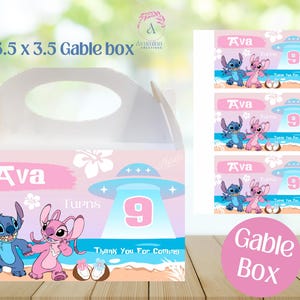 Alien- Stitch - Angel- Party Favor Labels - 5 Pack- Birthday- Stitch Chip bag - juice - Stitch party favors- Digital Download- PDF Files image 7