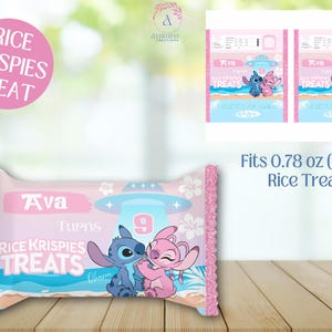 Alien- Stitch - Angel- Party Favor Labels - 5 Pack- Birthday- Stitch Chip bag - juice - Stitch party favors- Digital Download- PDF Files image 6