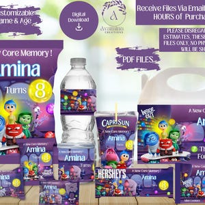 Etykiety na imprezy - Wewnątrz - Unisex-Urodziny-Urodziny dla dzieci - Etykiety na upominki na imprezę - Wewnątrz na zewnątrz upominki na imprezę - Torebka na chipsy - Pobieranie cyfrowe