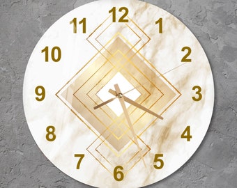 Glass Colorful Wall Clock Wall Art, Color Palette Tempered Glass Wall ...