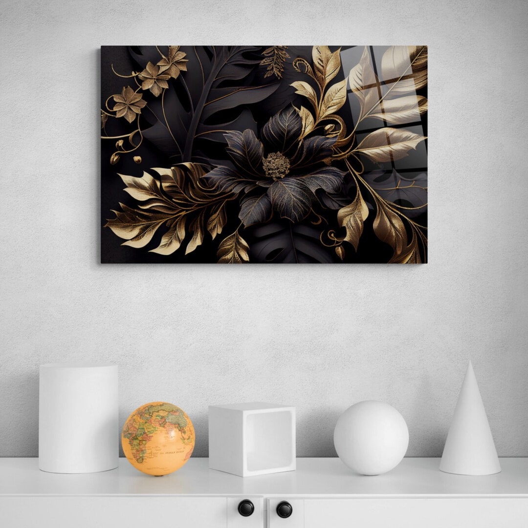 Black and Gold Wall Decor Flowers: Elegant Home Accents That Transform Spaces