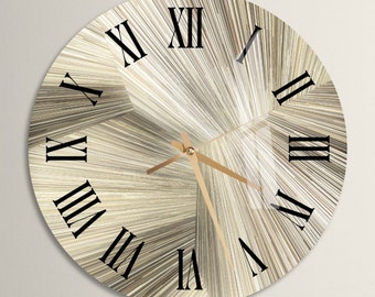 Reloj de pared moderno de cristal dorado, cuarzo silencioso, minimalista, elegante decoración contemporánea, arte de pared llamativo para sala de estar y cocina.