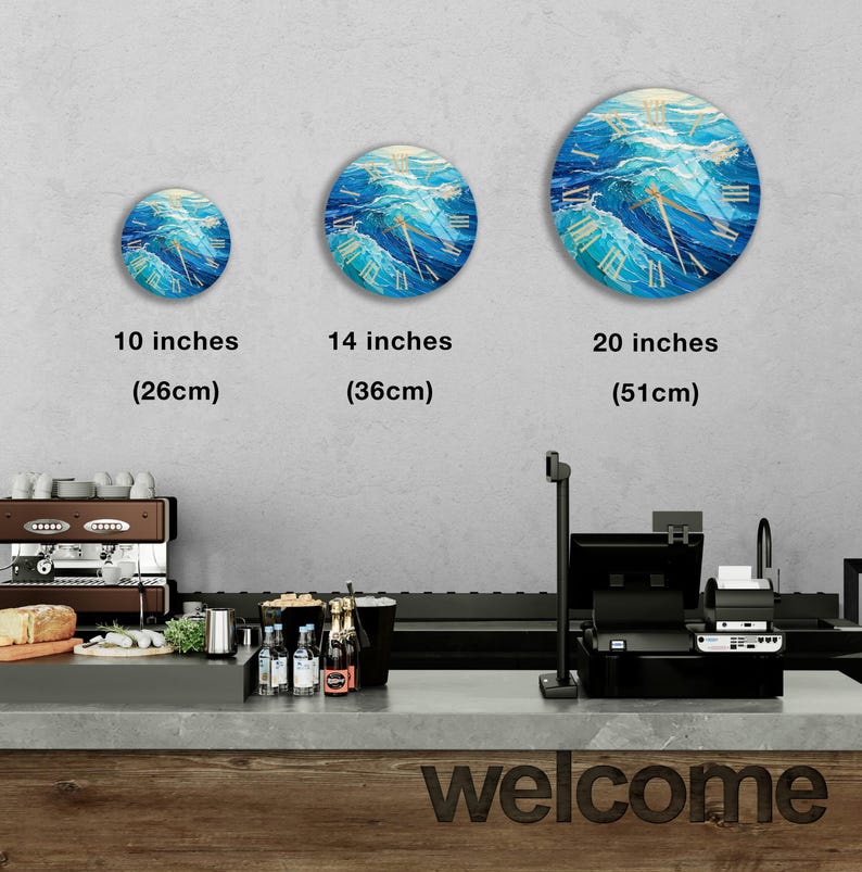 a coffee shop with three different types of coffee machines