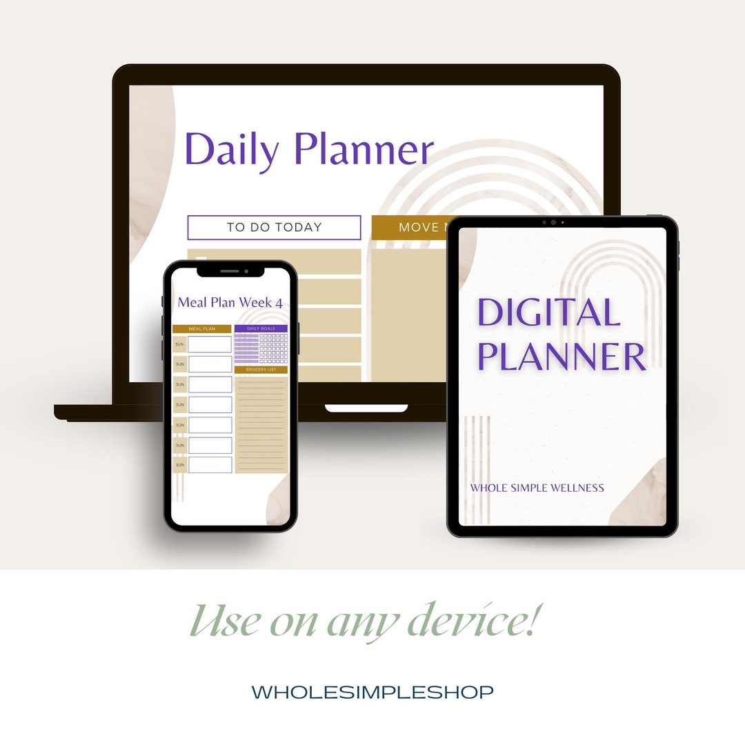 Custom digital planners for wellness goals to make money