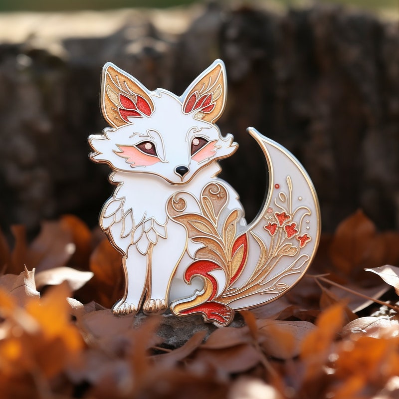 Fox Pin - Etsy