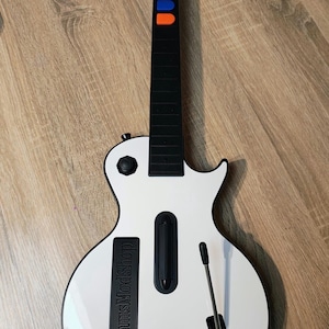 Modded Guitar Hero Controller Wii Les Paul With Mech Frets ,Pi Pico And More for Clone hero and console RGB NOW AVAILABLE
