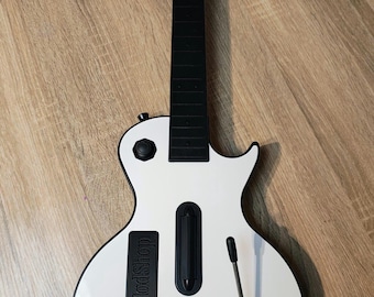 Modded Guitar Hero Controller Wii Les Paul With Mech Frets ,Pi Pico And More for Clone hero and console RGB NOW AVAILABLE
