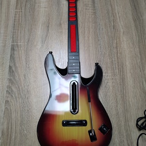 Modded Guitar Hero World Tour Controller With Mech Frets ,Pi Pico And More for Clone hero and console RGB NOW AVAILABLE