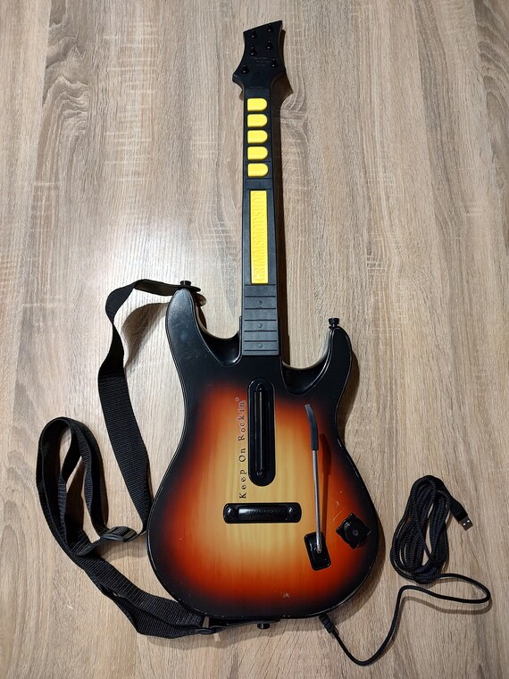 Modded Guitar Hero World Tour Controller With Mech Frets ,pi Pico