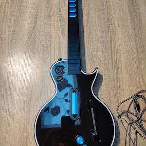 Modded Guitar Hero Controller Les Paul With Mech Frets ,Pi Pico And More for Clone hero and console RGB NOW AVAILABLE