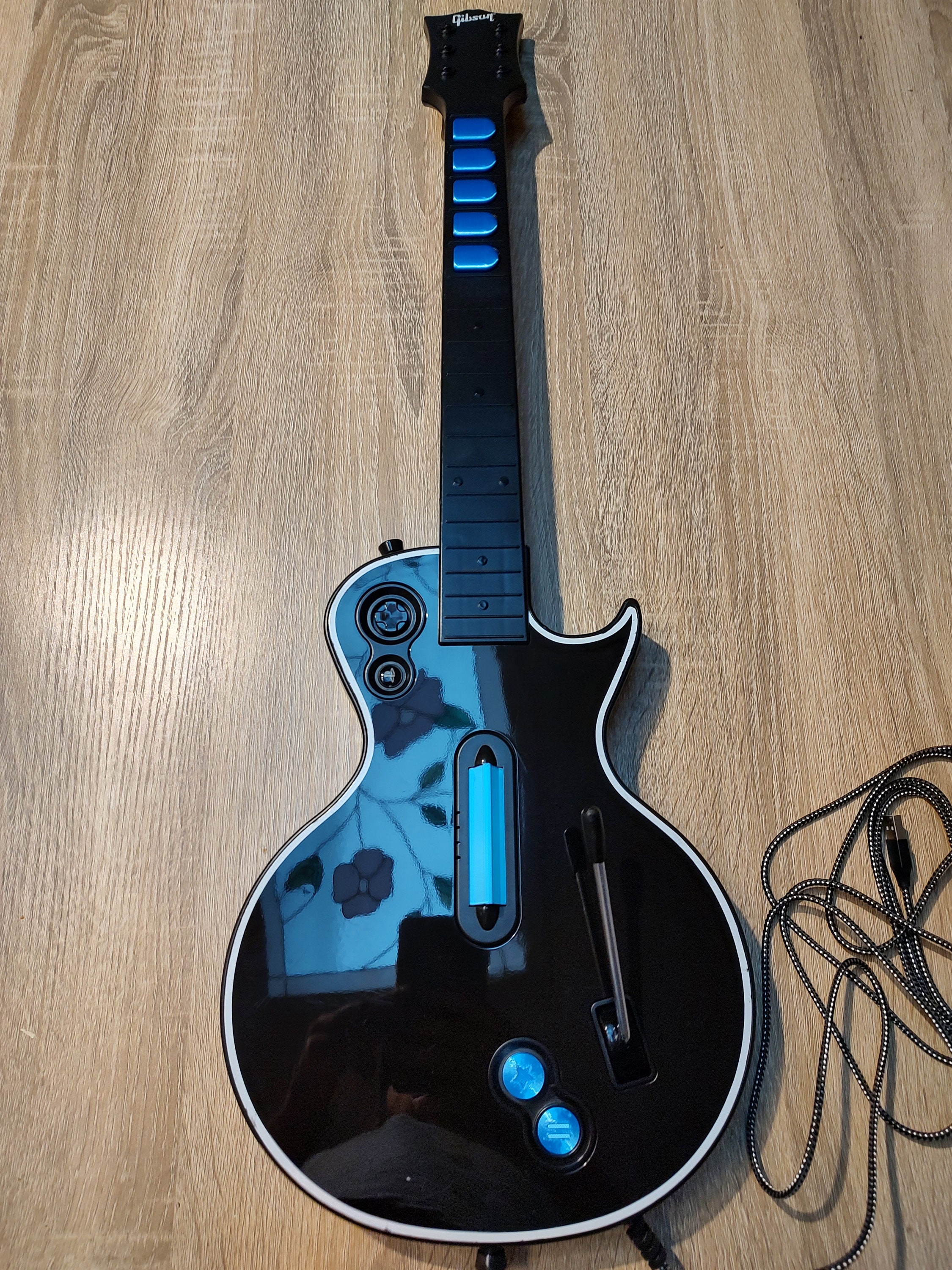 Modded Guitar Hero Controller Les Paul With Mech Frets ,pi Pico