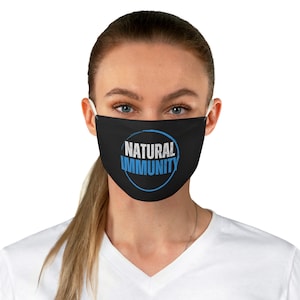 Fabric Face Mask - Nat. Immunity, Washable Face Mask, Reuseable Face Mask, Cloth Mask, Custom Mask