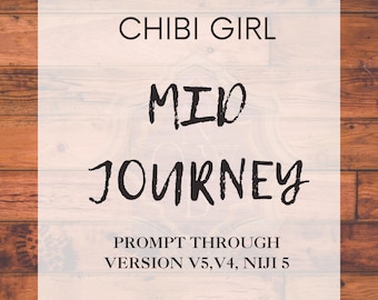 Chibi Girl Prompt durch Mid Reise V5, V4, NIJI 5 mit Beispielen