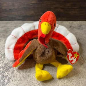 TY Beanie Babies | Gobbles | 1996 Tag Errors, Mint, Retired, Rare (Original)