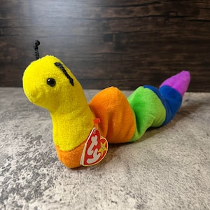 TY Beanie Babies | Inch the Inchworm | 1995 Tag Errors, Mint, Retired (Original)