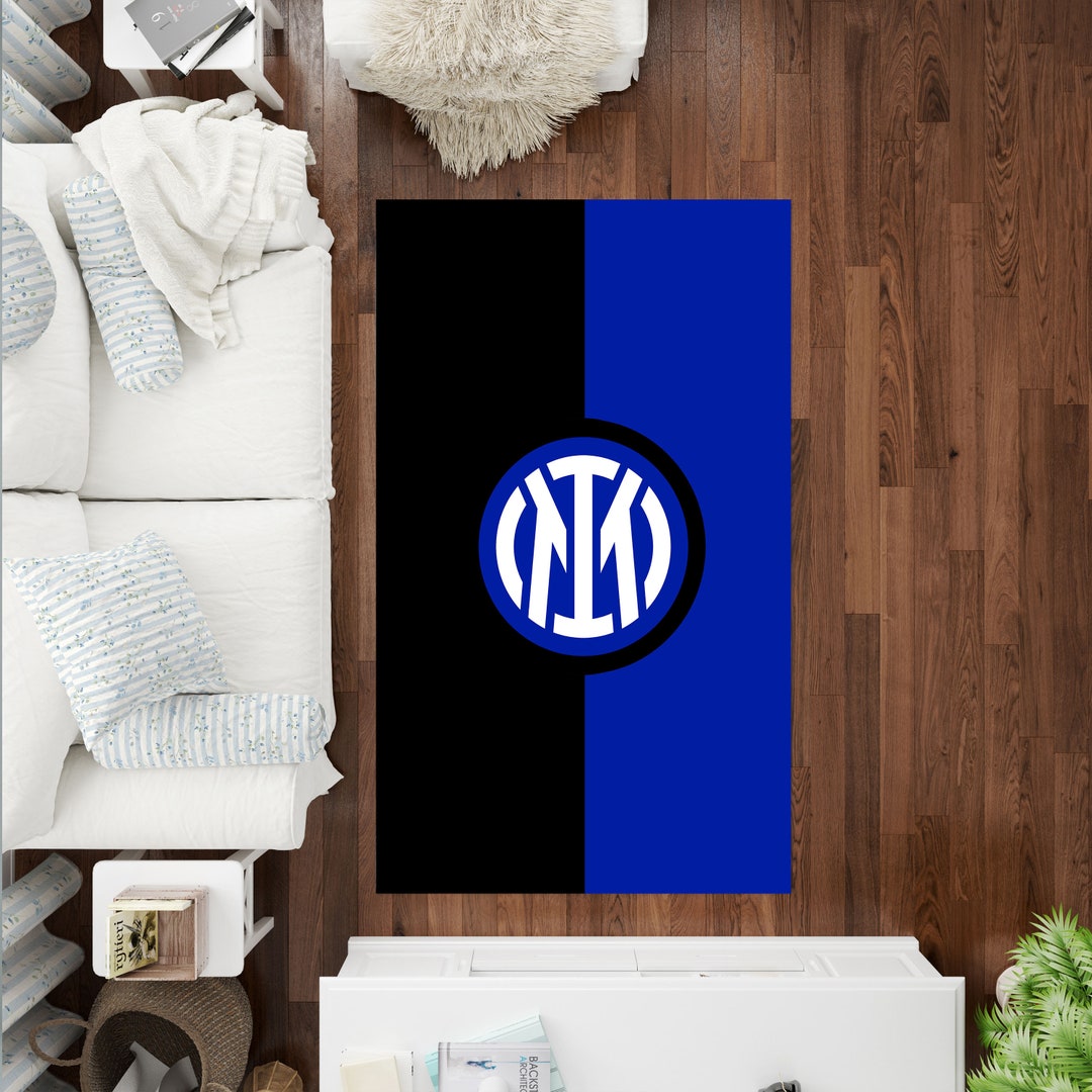 Inter Milan Football Club Rug Football Team Rug Custom Rug Etsy